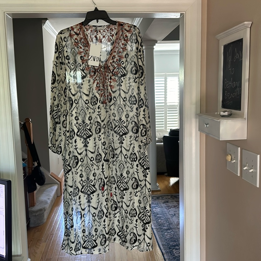 Zara shear long cover up